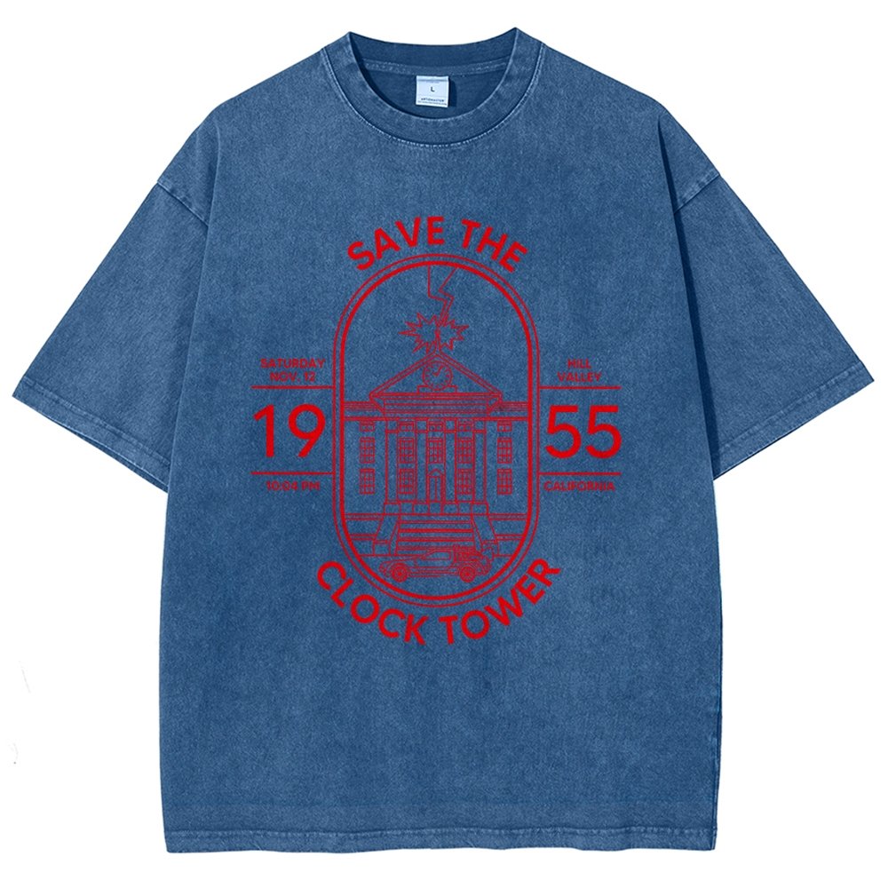 Save the Time Marker Vintage Distressed T-shirt