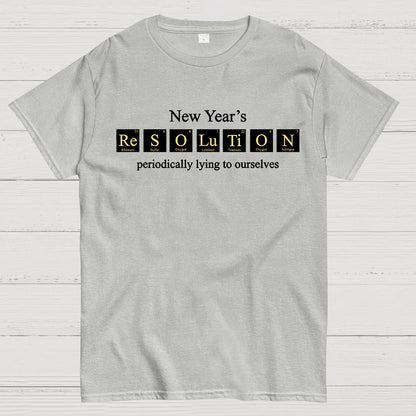 New Year's Periodic Lies Geek T-Shirt