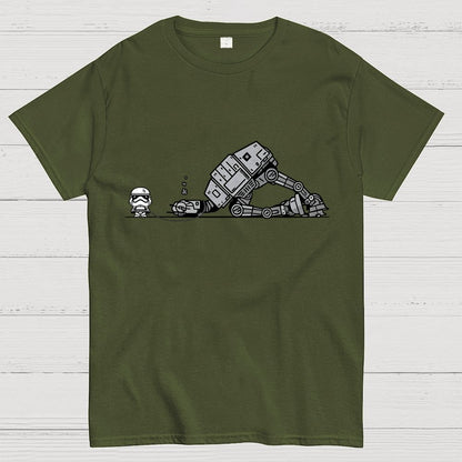 Empire Robot Dog-Planet Battles Geek T-Shirt