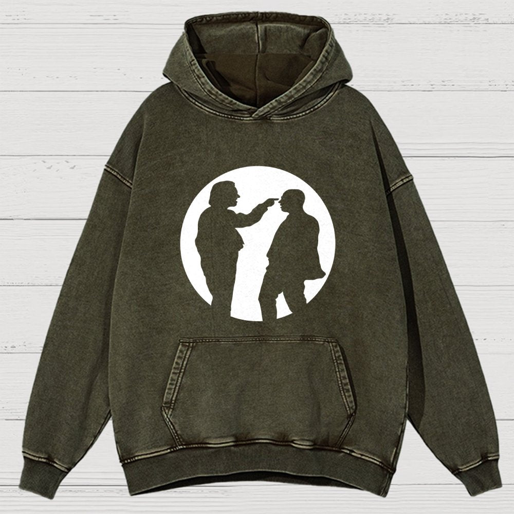 Bottom Spotlight Vintage Distressed Hoodie