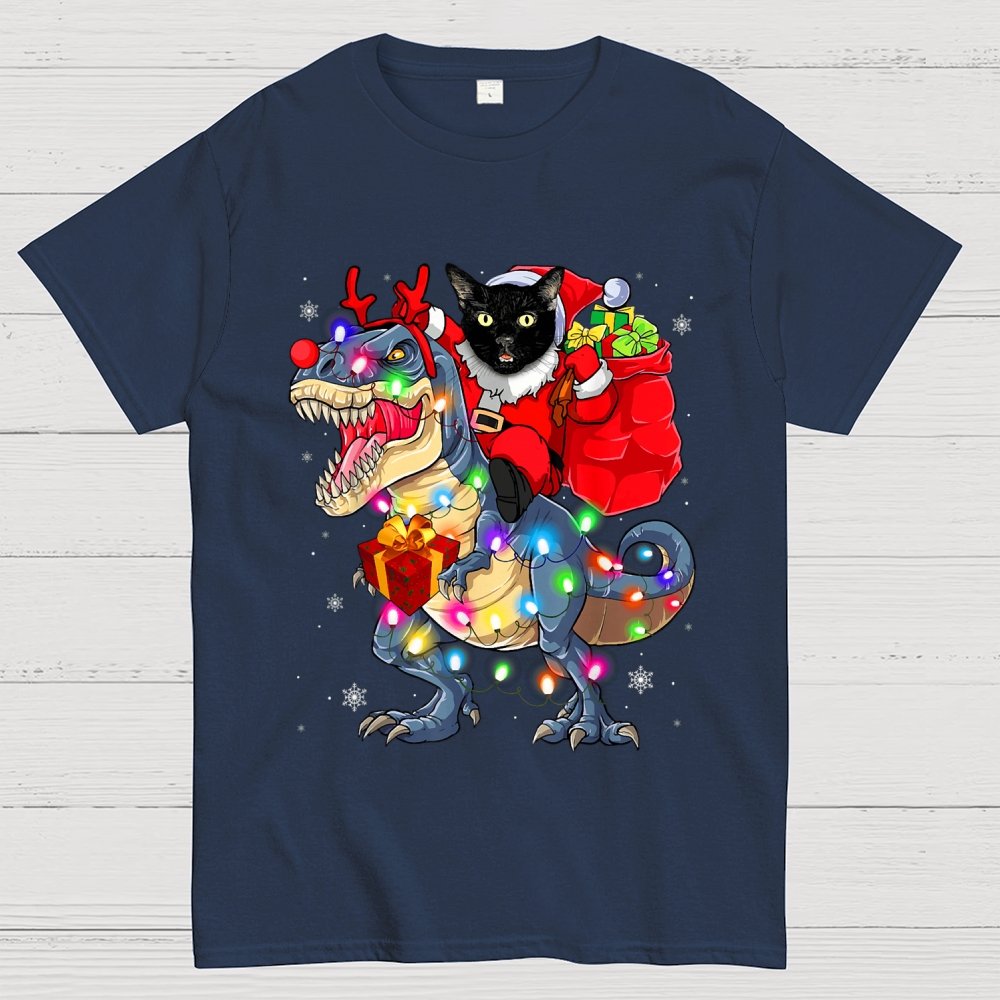 Cat Christmas Geek T-Shirt