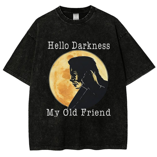 Hello Darkness My Old Friend Vintage Distressed T-shirt