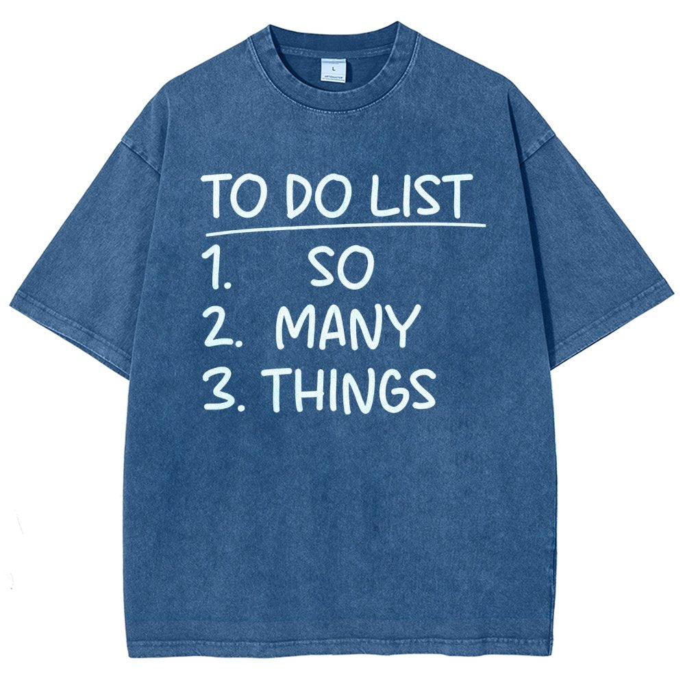 To Do List Vintage Distressed T-shirt