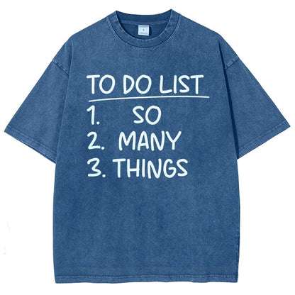 To Do List Vintage Distressed T-shirt