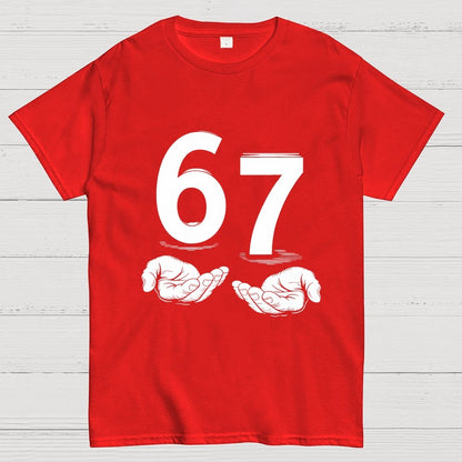 Funny Six Seven Meme Viral Quote Geek T-Shirt
