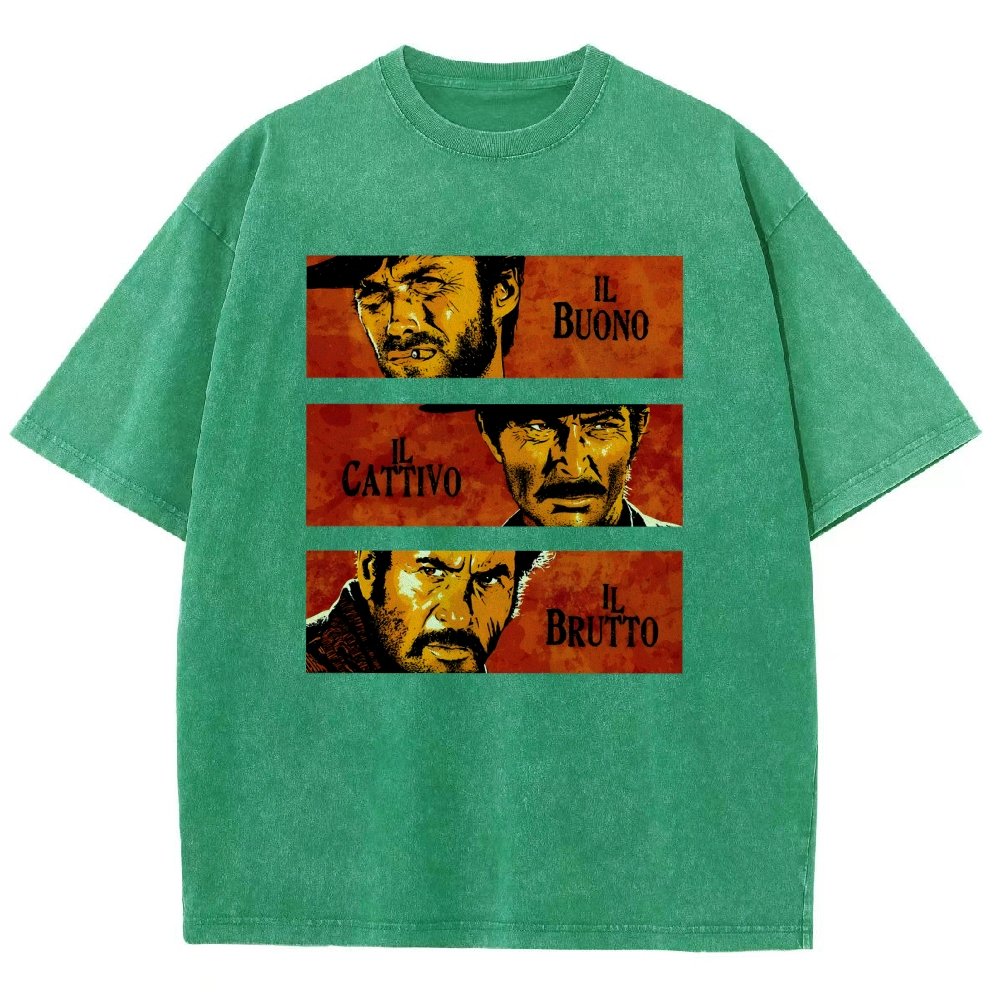 Il Buono  Il Brutto  Il Cattivo Vintage Distressed T-shirt