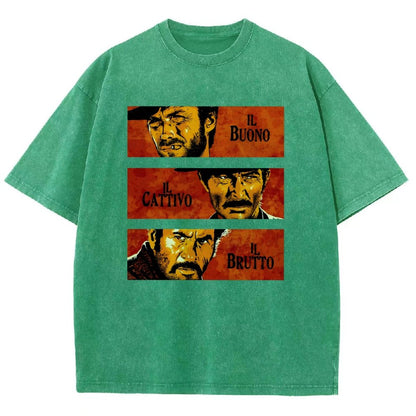 Il Buono  Il Brutto  Il Cattivo Vintage Distressed T-shirt
