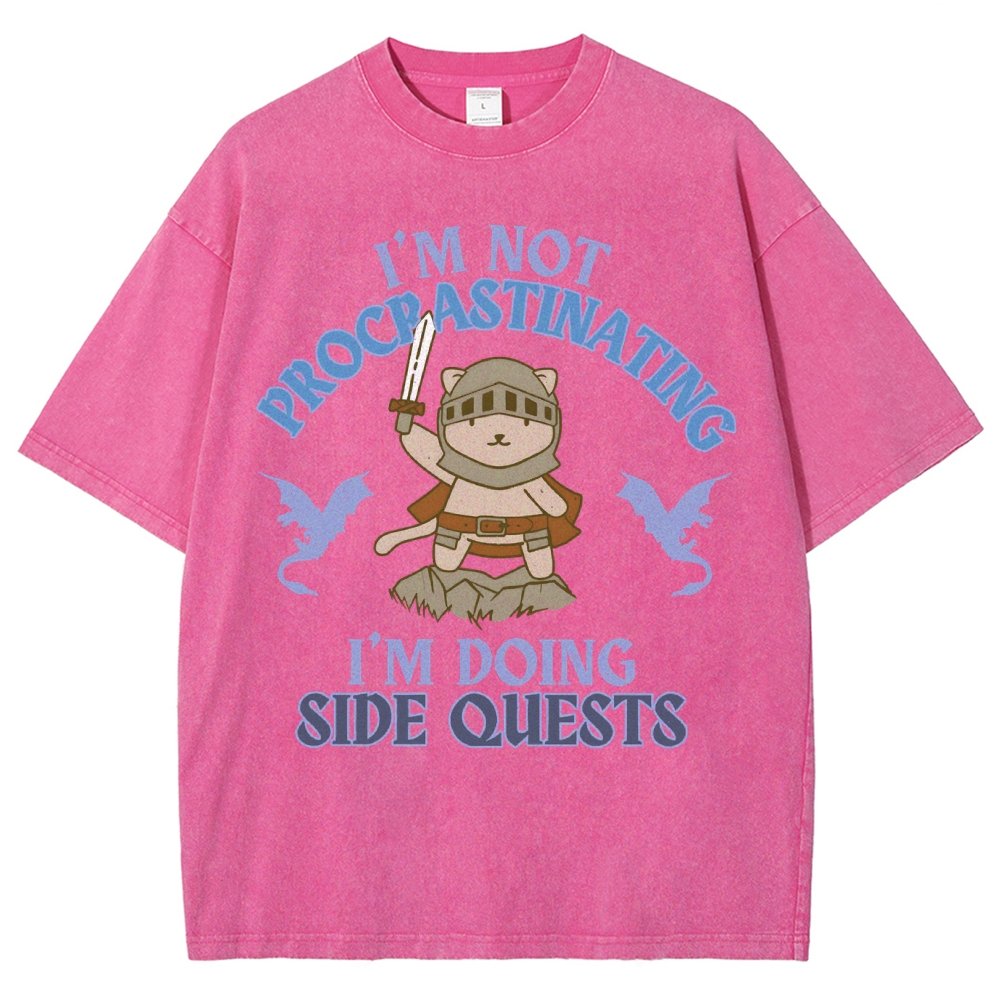 I'm Doing Side Quests Vintage Distressed T-shirt
