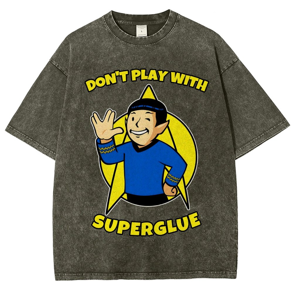 Don't Play With Superglue Vintage Distressed T-shirt