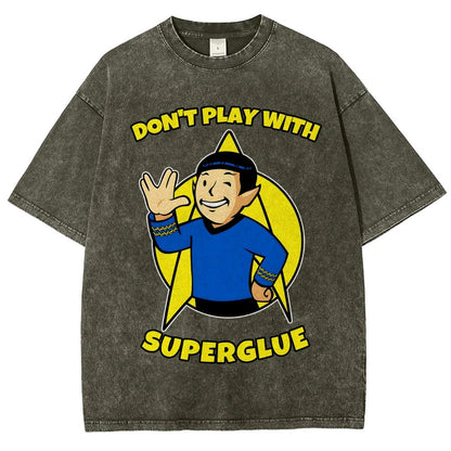 Don't Play With Superglue Vintage Distressed T-shirt