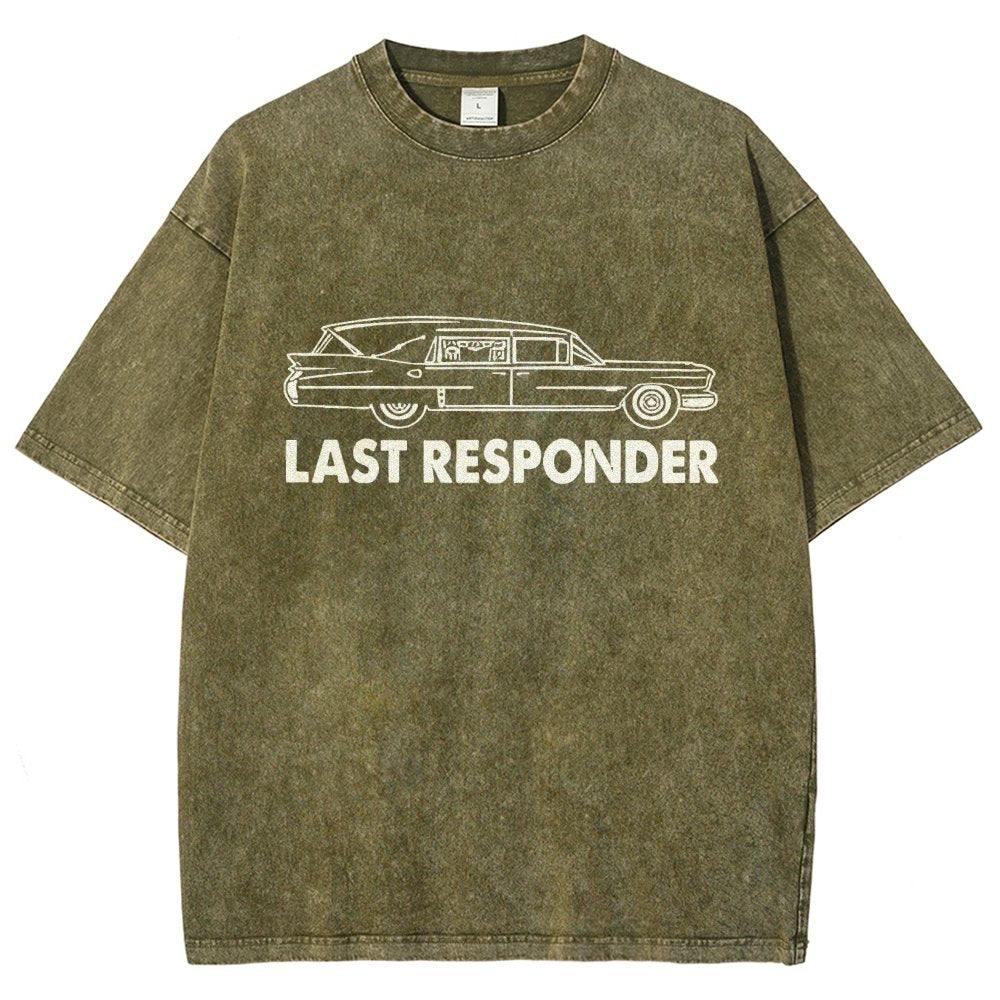Last Responder Vintage Distressed T-shirt