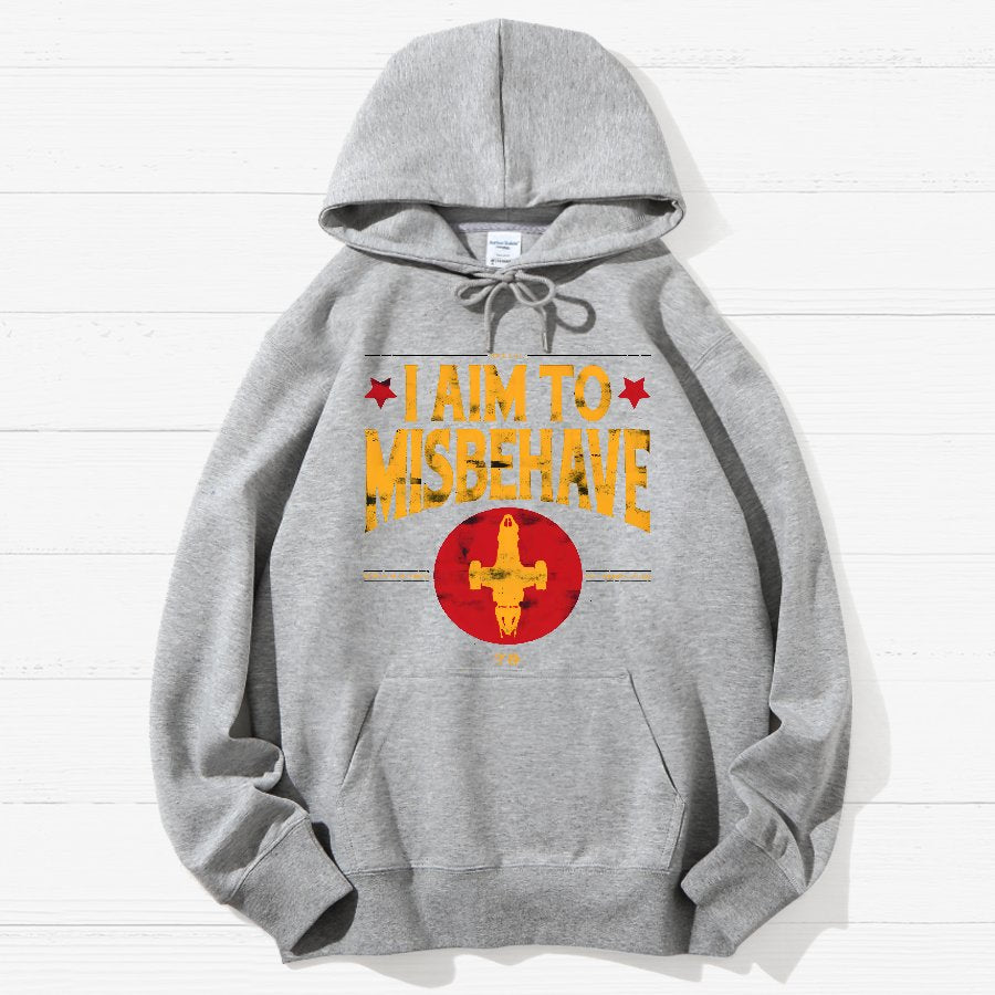 I Aim To Misbehave Geek Cotton Hoodie