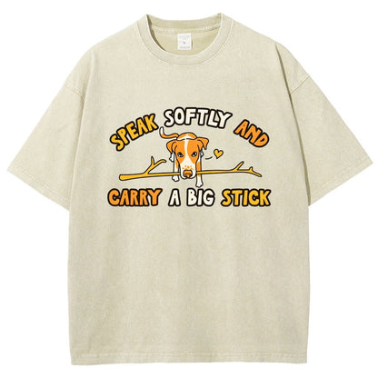 Speak Softly And Carry A Big Stick Vintage Distressed T-shirt