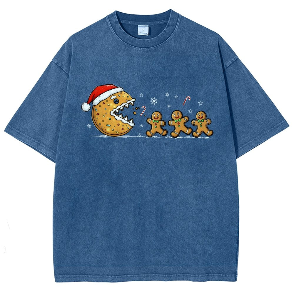 Christmas Cookie Vintage Distressed T-shirt