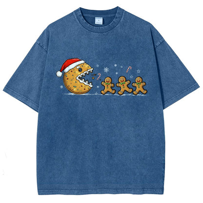 Christmas Cookie Vintage Distressed T-shirt