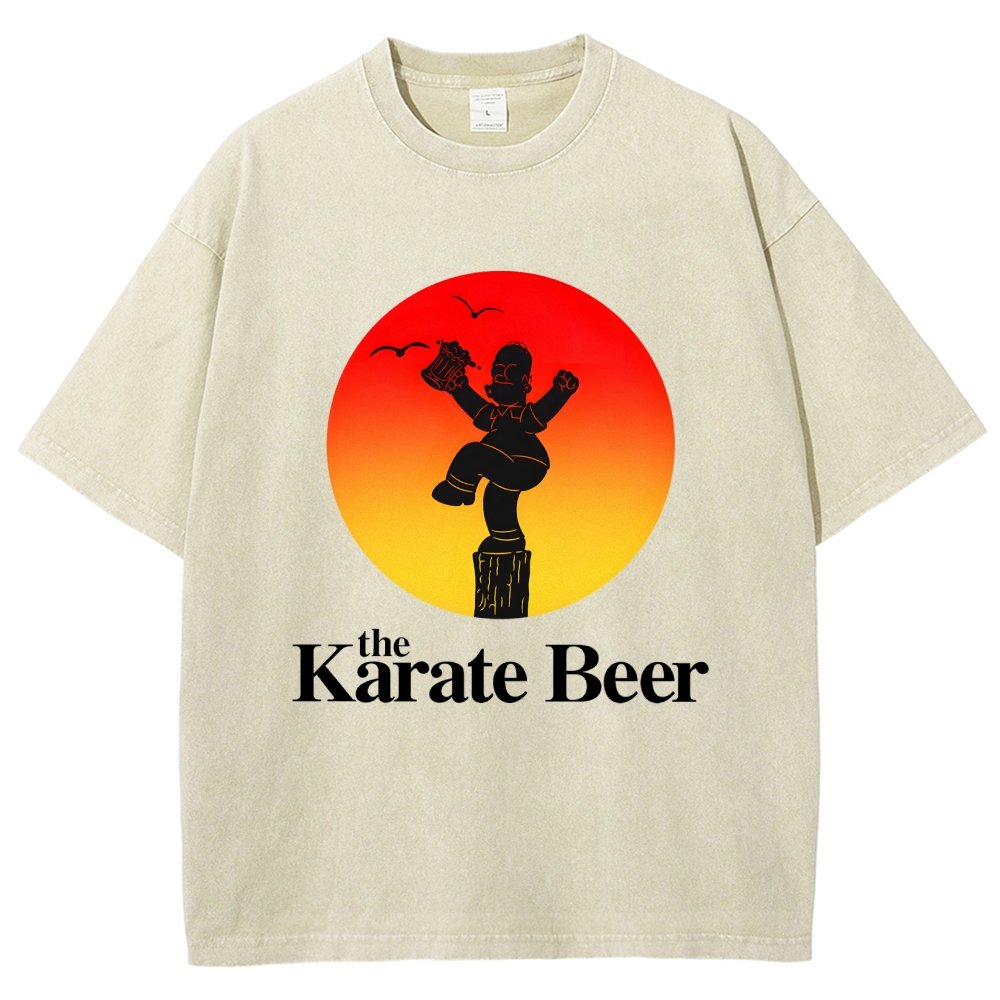 The Karate Beer Vintage Distressed T-shirt