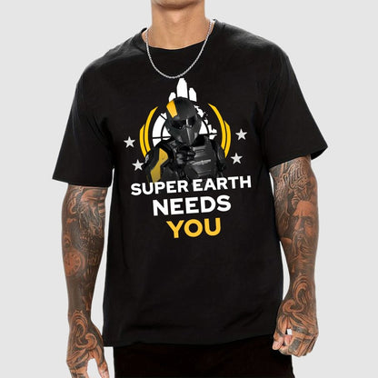 Super Earth Needs You Geek T-Shirt