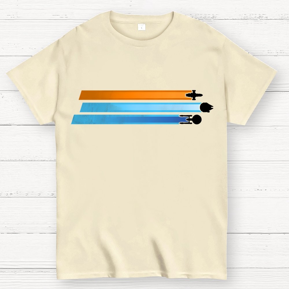Space Racing Stripes Geek T-Shirt