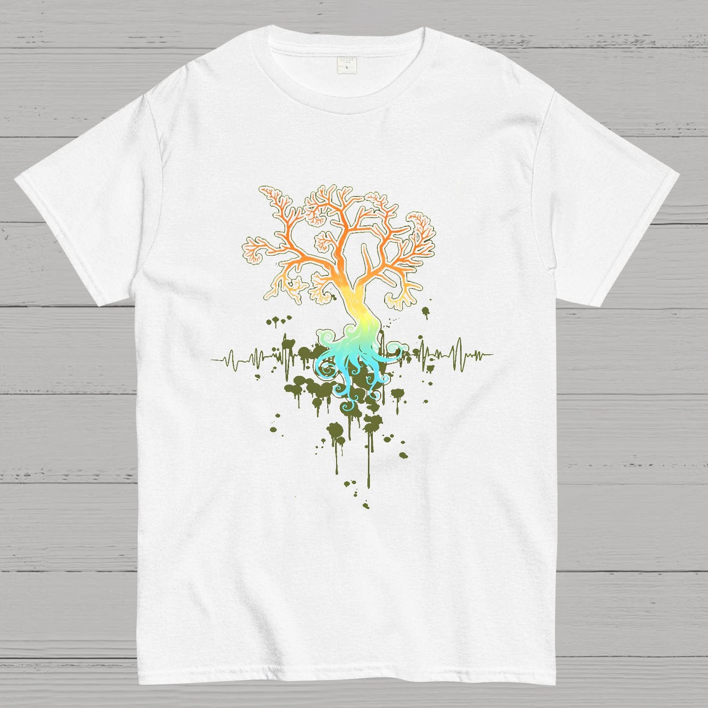 Fractal Tree Nerdy T-Shirt
