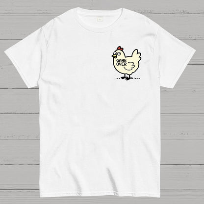 Chicken Game Don't Look At The Chicken Front And Back Printing Geek T-Shirt