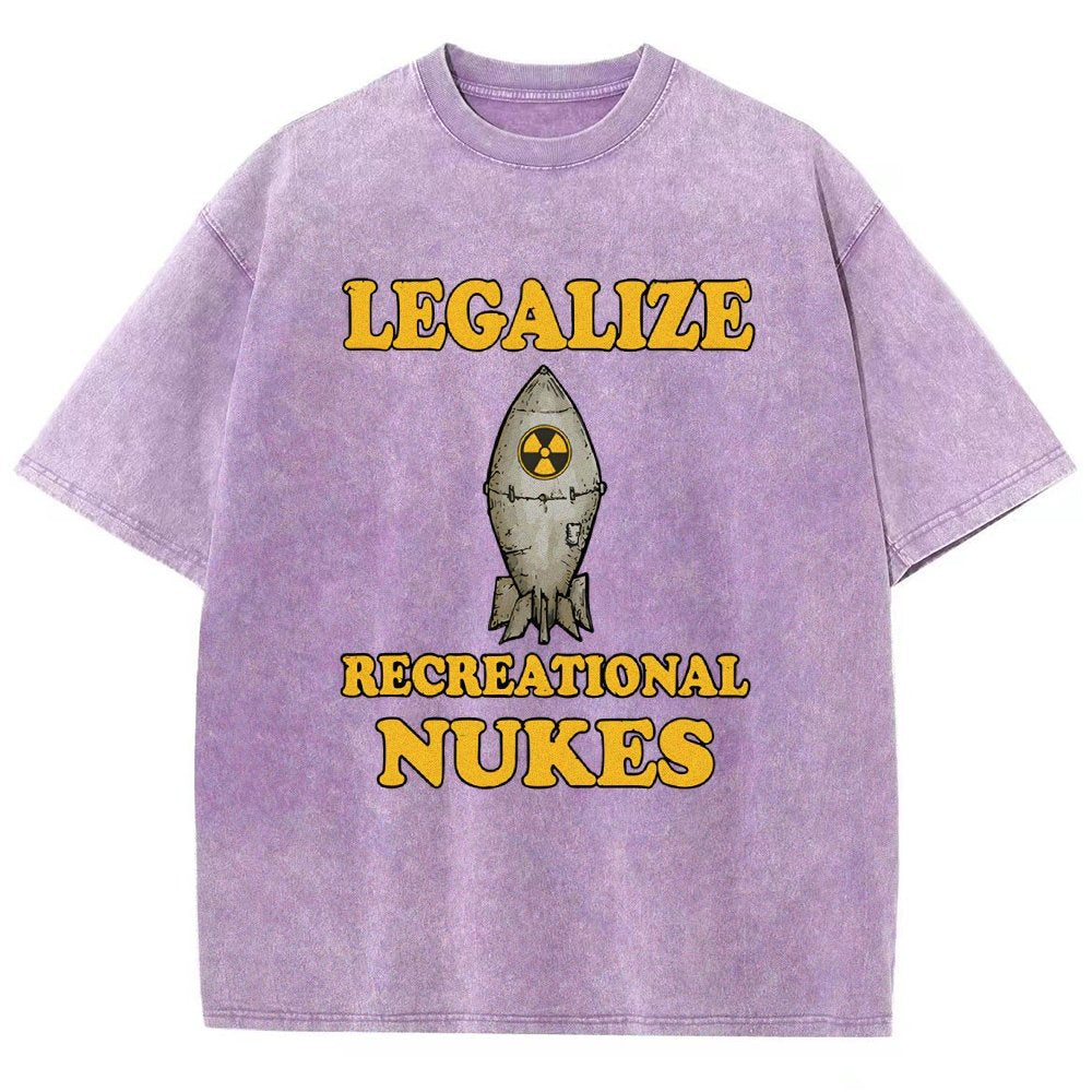 Legalize Recreational Nukes Vintage Distressed T-shirt