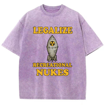 Legalize Recreational Nukes Vintage Distressed T-shirt