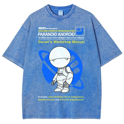 Mysterious Android Manual Vintage Distressed T-shirt