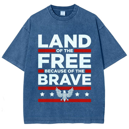 Because of the Brave Vintage Distressed T-shirt