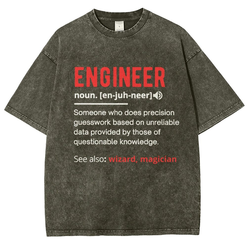 Engineer Definition Vintage Distressed T-shirt