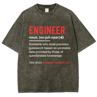 Engineer Definition Vintage Distressed T-shirt