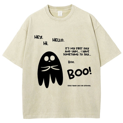 Anxious Ghost Vintage Distressed T-shirt