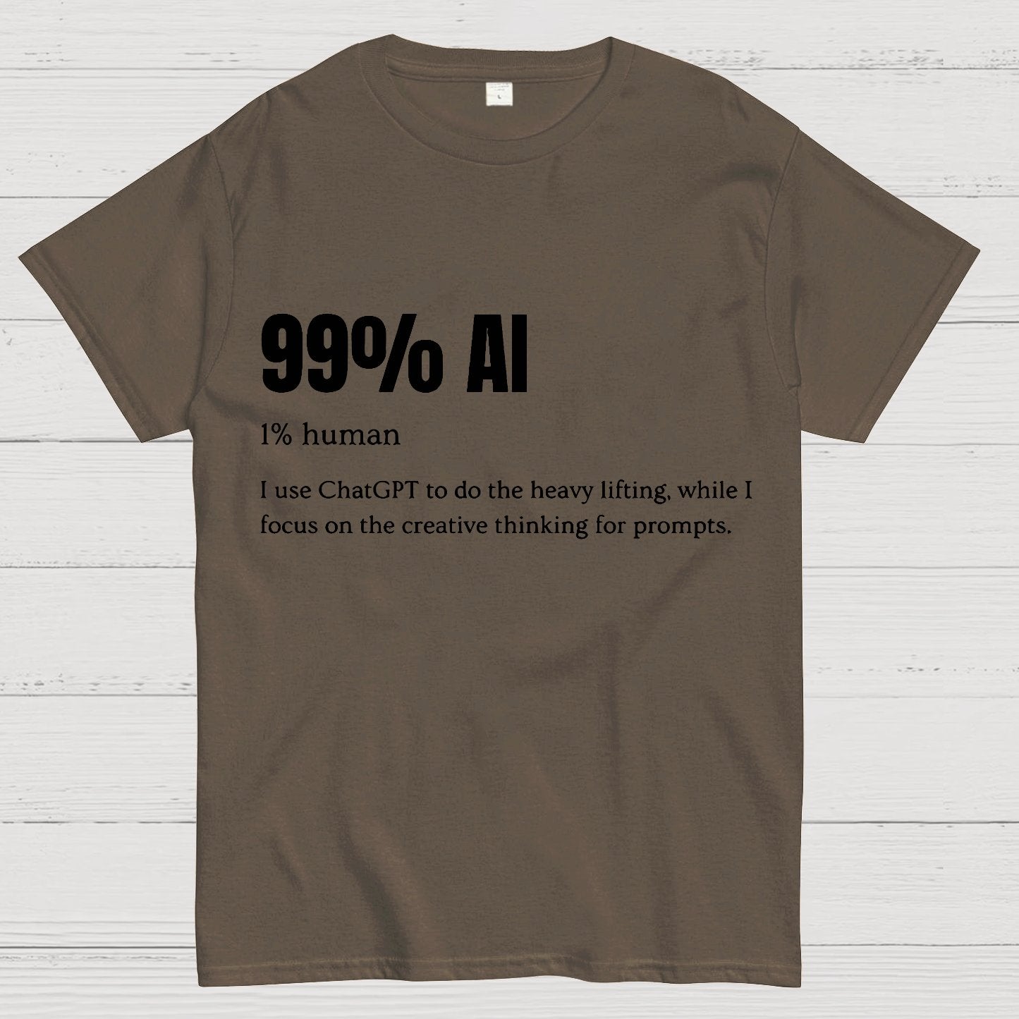 99% Artificial Intelligence Geek T-Shirt