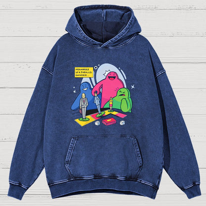 Meeples playing Board Games Vintage Distressed Hoodie