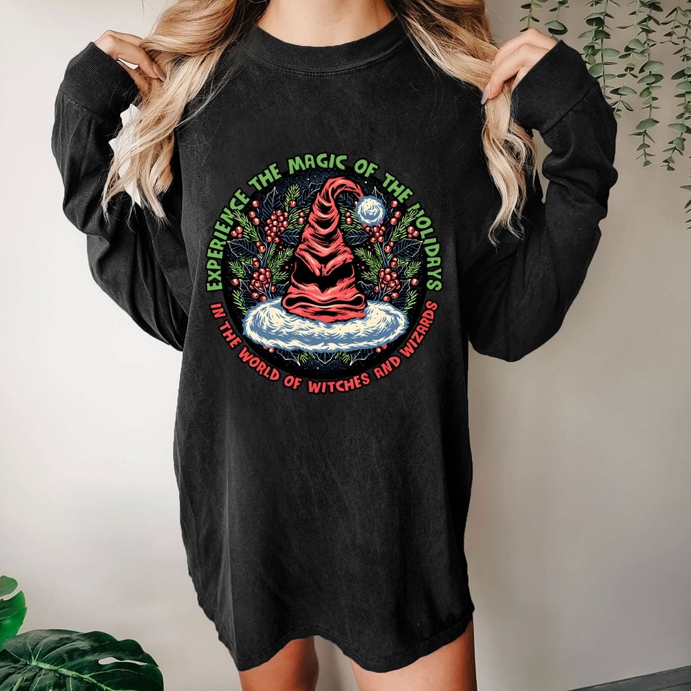 Magic of the Holidays Washed Long Sleeve Tee