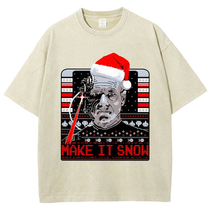 Make It Snow Vintage Distressed T-shirt