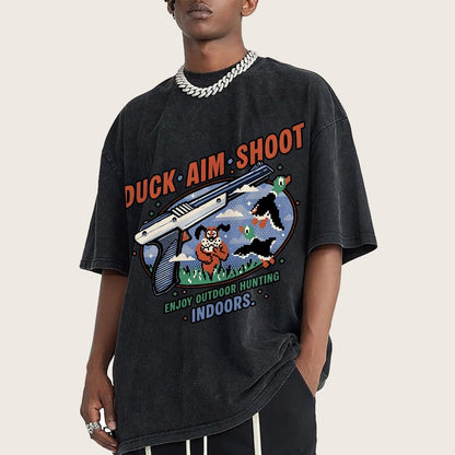Duck Aim Shoot Vintage Distressed T-shirt