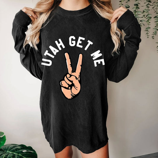 Utah Get Me Two Washed Long Sleeve Tee