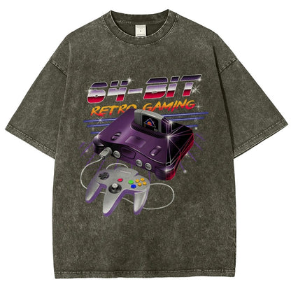 '64-Bit Retro Gaming Vintage Distressed T-shirt