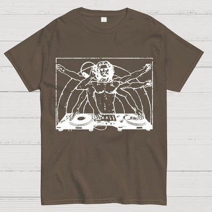 Vitruvian-DJ Geek T-Shirt