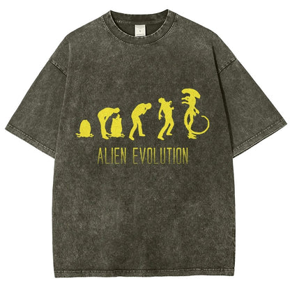 Mystery Creature Evolution Vintage Distressed T-shirt