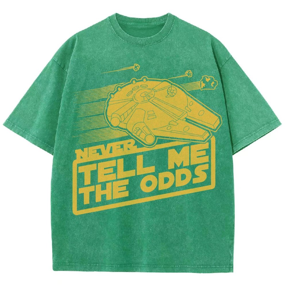 Never Tell Me The Odds Vintage Distressed T-shirt