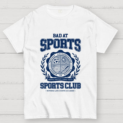 Bad at Sports Sports Club Unisex Geek T-Shirt