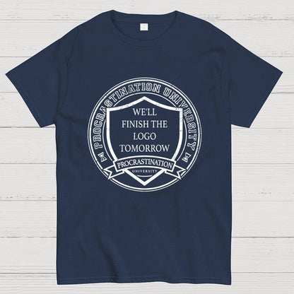 Procrastination University Logo Unisex Geek T-Shirt