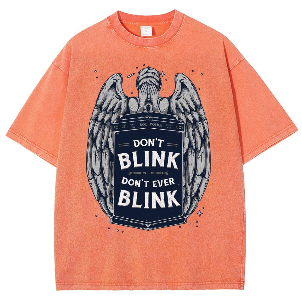 Don't Blink Vintage Distressed T-shirt