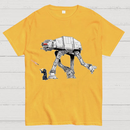 Walking the Galactic Robot Dog Funny Geek T-Shirt