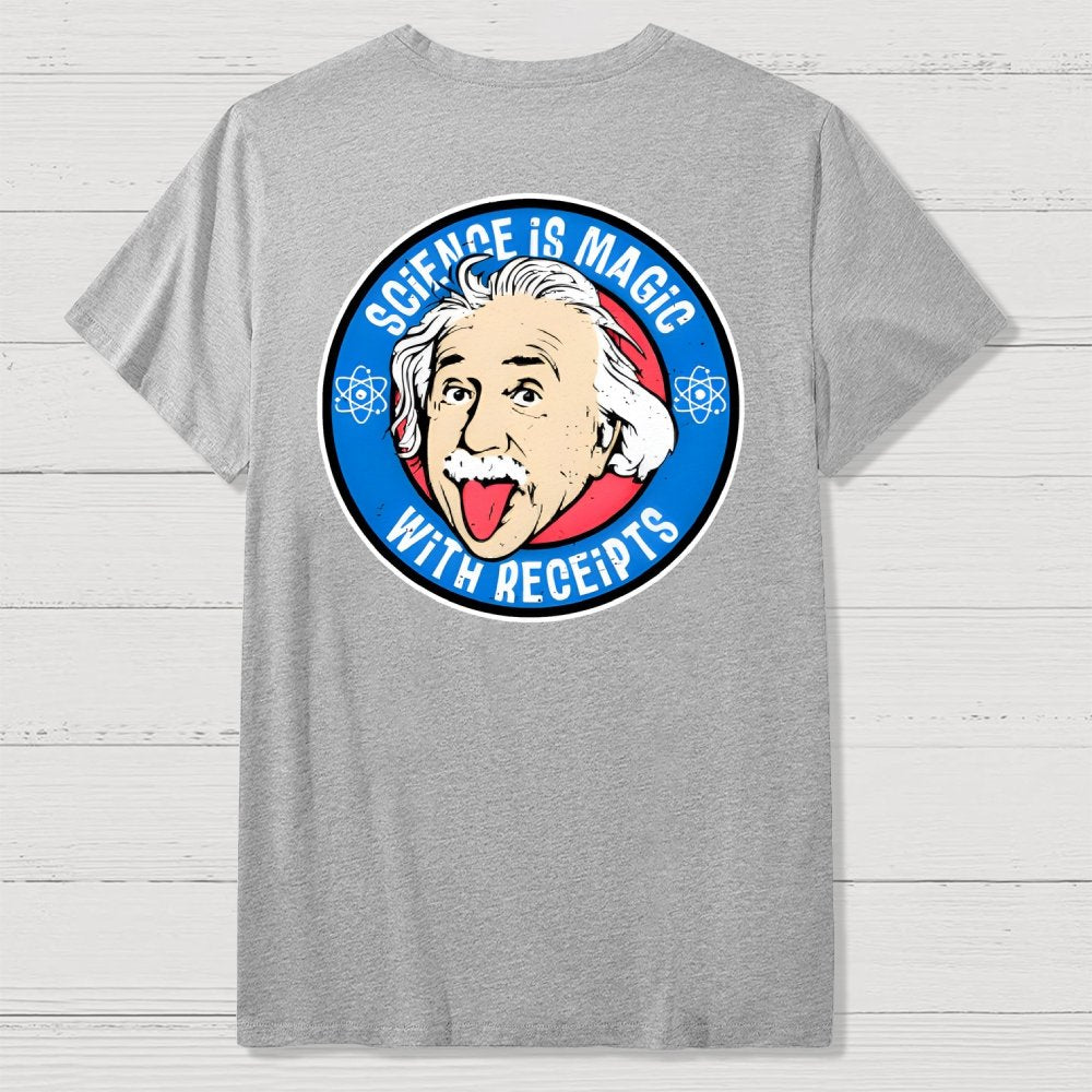 Science Is Magic Front And Back Printing Geek T-Shirt