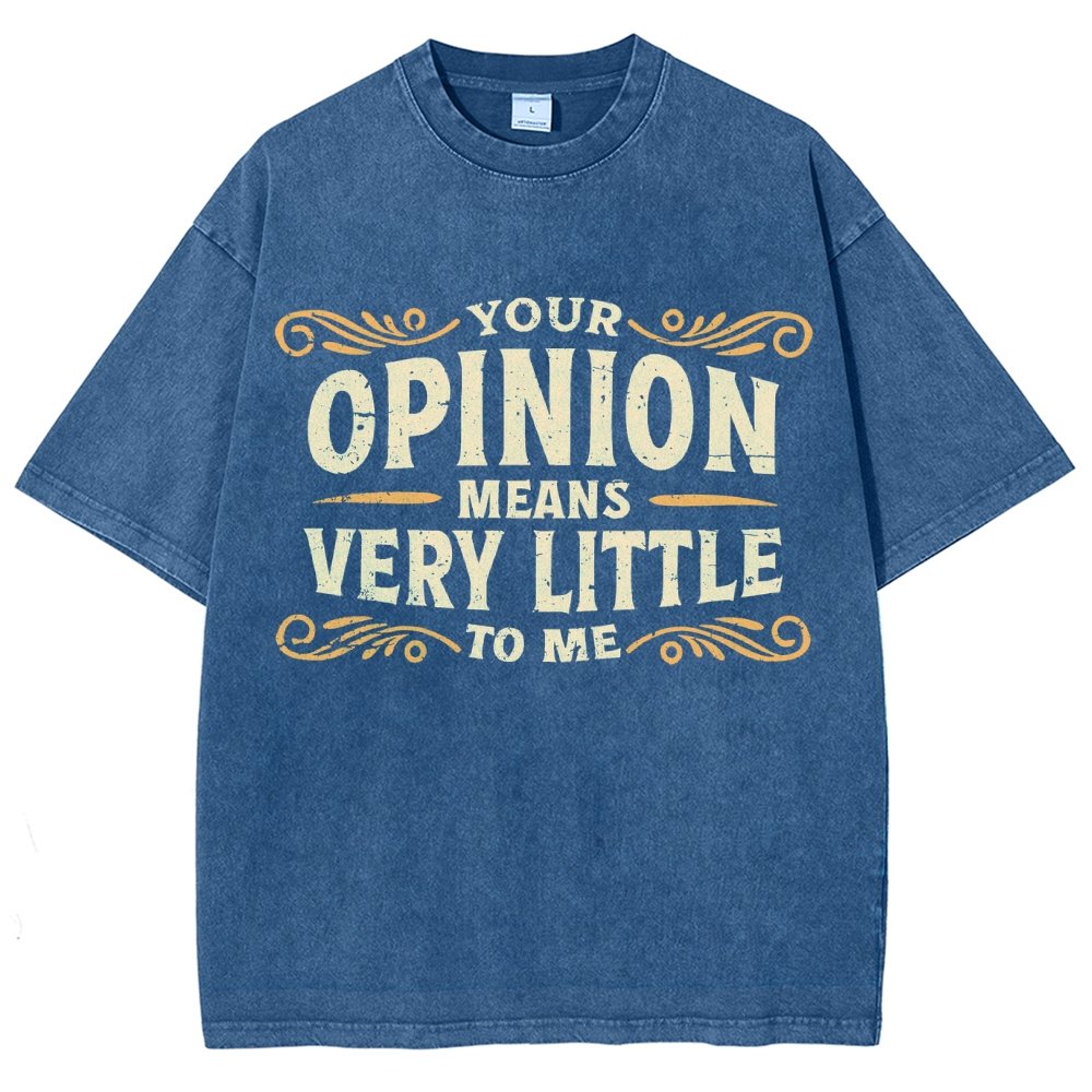 Your Opinion Means Very Little Vintage Distressed T-shirt