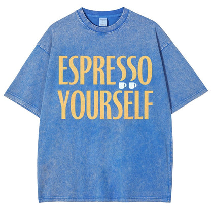 Espresso Yourself Vintage Distressed T-shirt