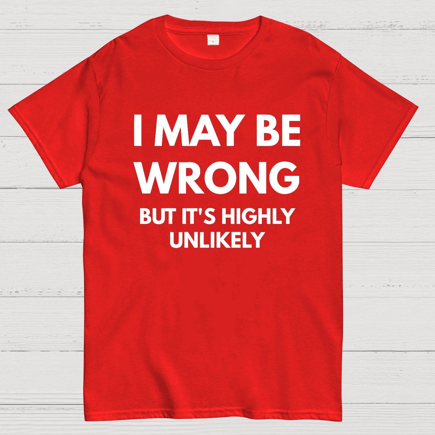 I May Be Wrong But It's Highly Unlikely Geek T-Shirt