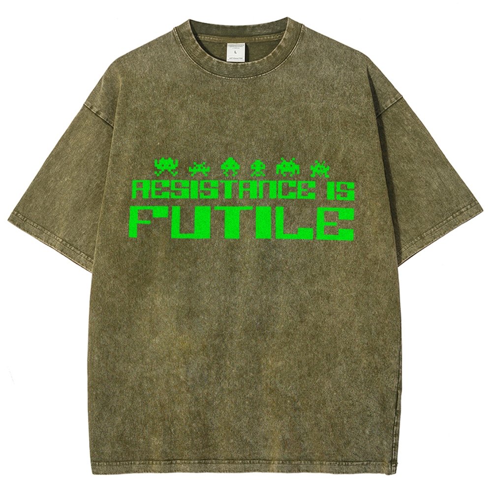 Resistance is Futile Vintage Distressed T-shirt